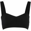 Alexander McQueen knitted wool-blend bra top