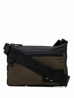 Alexander McQueen logo-patch messenger bag