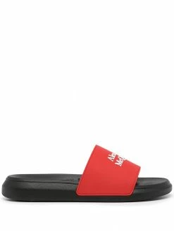 Alexander McQueen logo-print slide