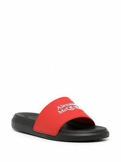 Alexander McQueen logo-print slide
