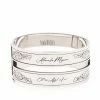 Alexander McQueen etched-design cuff bracelet