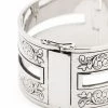 Alexander McQueen etched-design cuff bracelet