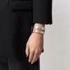 Alexander McQueen etched-design cuff bracelet