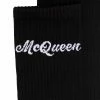 Alexander McQueen logo knitted socks