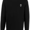 Alexander McQueen skull-embroidered cashmere jumper