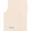 Alexander McQueen logo snood cable-knit hat