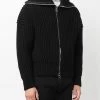 Alexander McQueen Ribbed knit zip up jacket 7 Alexander McQueen ribbed-knit zip-up jacket