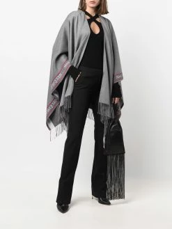 Alexander McQueen dart-detail flared trousers