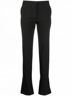 Alexander McQueen dart-detail flared trousers