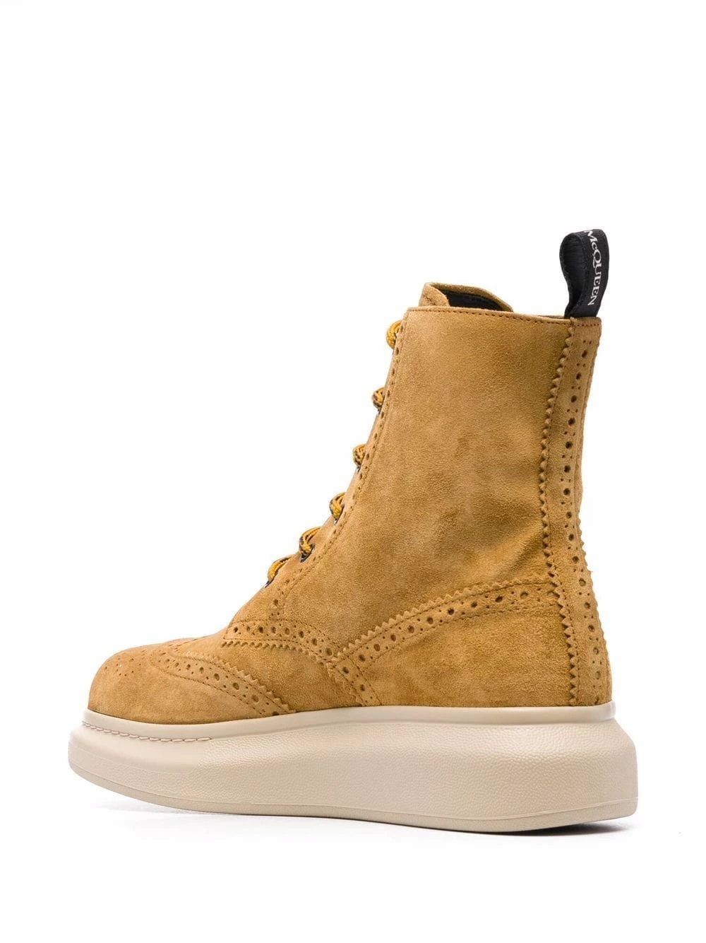 Alexander McQueen Brogue detail suede boots 3 Alexander McQueen brogue-detail suede boots