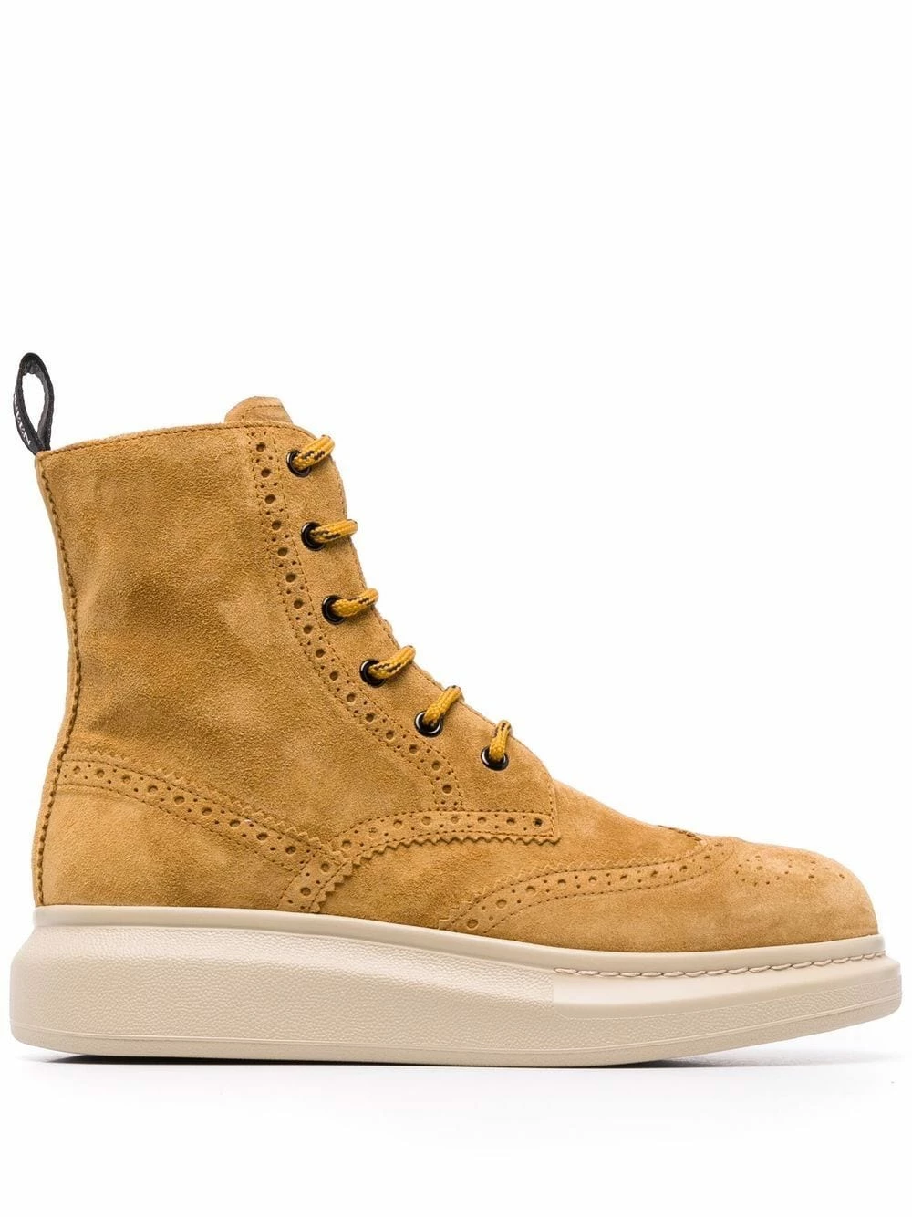 Alexander McQueen Brogue detail suede boots 1 Alexander McQueen brogue-detail suede boots