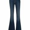 Alexander McQueen mid-rise flared-leg denim jeans