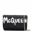 Alexander McQueen logo-graffiti-print crossbody bag
