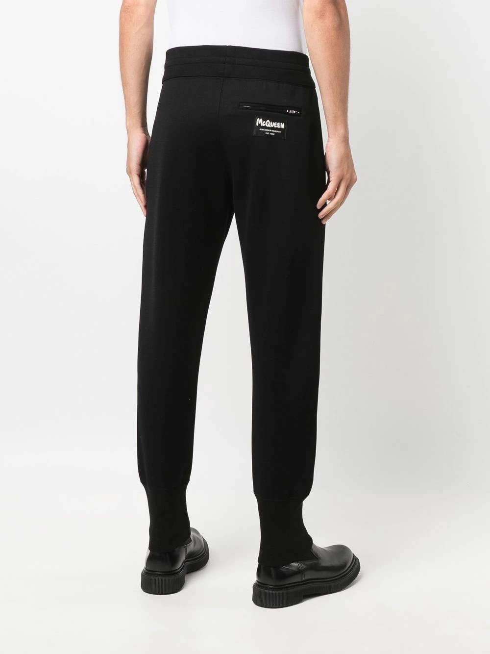 Alexander McQueen Tapered logo patch track pants 4 Alexander McQueen tapered logo-patch track pants