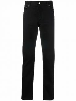 Alexander McQueen logo-embroidered skinny jeans