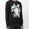 Alexander McQueen skull floral-print crew-neck sweatshirt