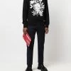 Alexander McQueen skull floral-print crew-neck sweatshirt