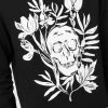 Alexander McQueen skull floral-print crew-neck sweatshirt
