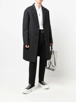 Alexander McQueen single-breasted button-front coat