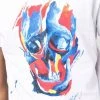 Alexander McQueen painterly skull-print short-sleeve T-shirt