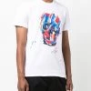 Alexander McQueen painterly skull-print short-sleeve T-shirt
