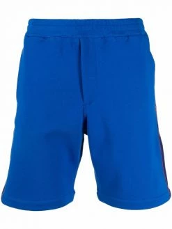 Alexander McQueen side logo-print track shorts