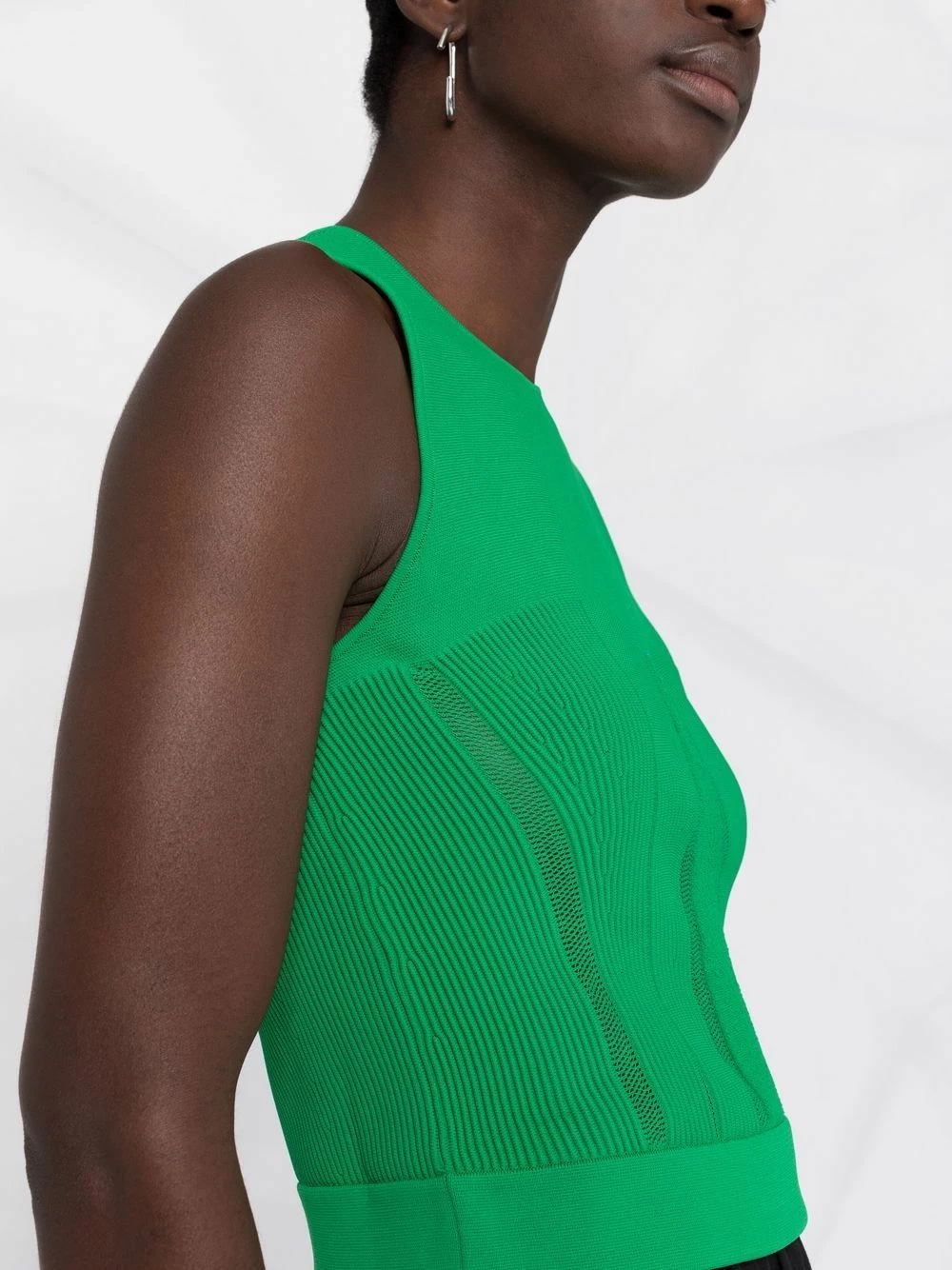 Alexander McQueen Ribbed panel tank top 3 Alexander McQueen ribbed panel tank top