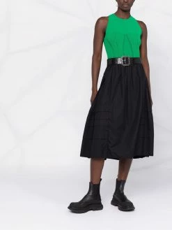 Alexander McQueen ribbed panel tank top