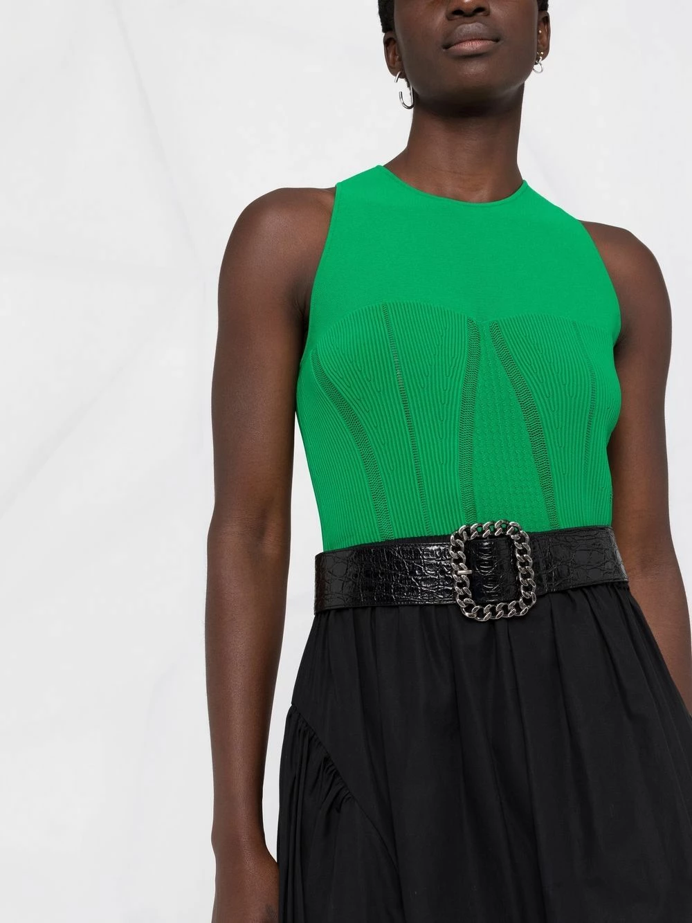 Alexander McQueen Ribbed panel tank top 5 Alexander McQueen ribbed panel tank top