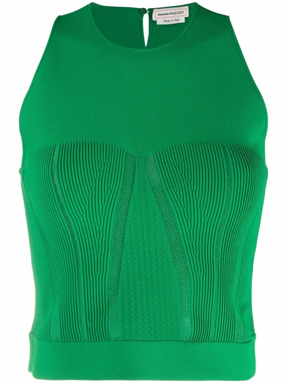 Alexander McQueen Ribbed panel tank top 1 Alexander McQueen ribbed panel tank top