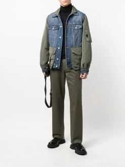 Alexander McQueen panelled denim jacket