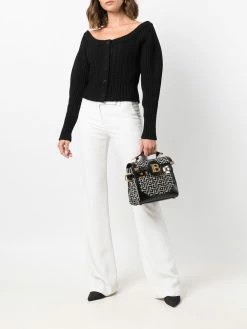 Alexander McQueen off-shoulder knit cardigan