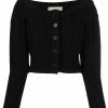 Alexander McQueen off-shoulder knit cardigan