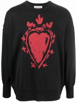 Alexander McQueen heart-print sweatshirt