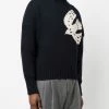 Alexander McQueen intarsia swallow-motif jumper