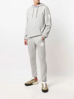 Alexander McQueen skull-patch zip-detail hoodie