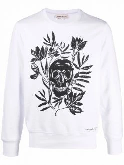 Alexander McQueen graphic-print long-sleeve sweatshirt