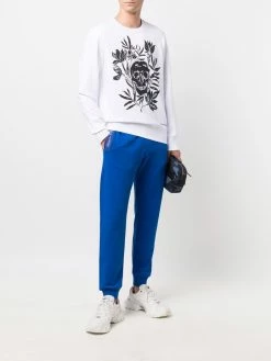 Alexander McQueen graphic-print long-sleeve sweatshirt