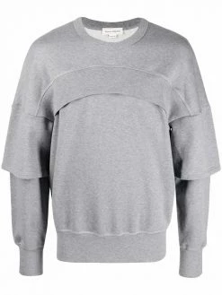 Alexander McQueen layered logo-print sweatshirt