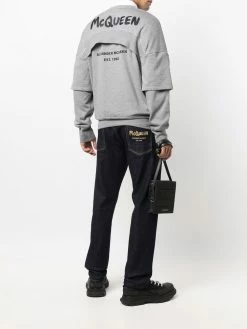 Alexander McQueen layered logo-print sweatshirt