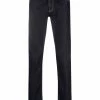Alexander McQueen logo-embroidered slim-fit jeans