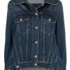 Alexander McQueen spread-collar denim jacket