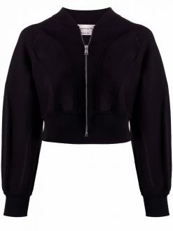 Alexander McQueen puff-sleeve cropped jacket