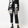Alexander McQueen skull-print wool scarf