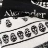 Alexander McQueen skull-print wool scarf