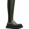 Alexander McQueen Tread Slick leather mid-calf boots