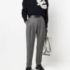 Alexander McQueen tailored tapered wool trousers
