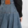 Alexander McQueen flared denim skirt