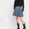 Alexander McQueen flared denim skirt