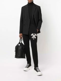 Alexander McQueen skull-motif track pants